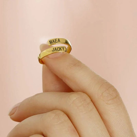 Ring with Engraved Names