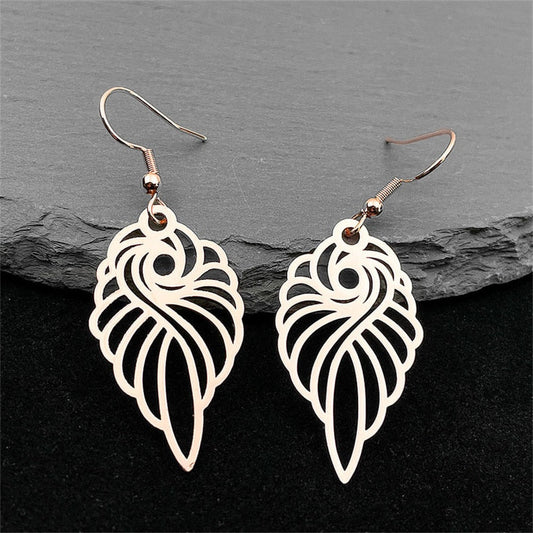 Boucles d'oreilles flamant rose abstrait