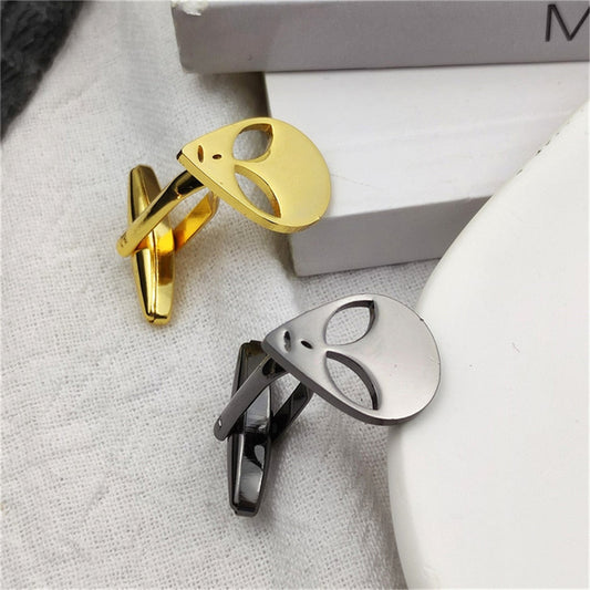 Alien Head Cufflinks - Cufflinks
