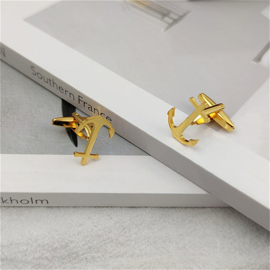 Anchor Cufflinks - Gold - Cufflinks