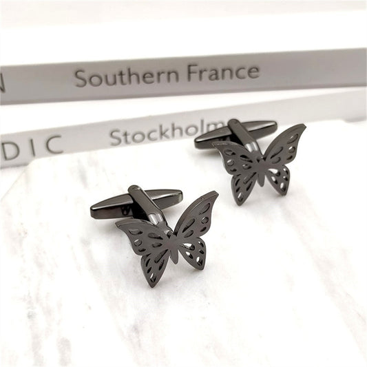 Butterfly Cufflinks - Black