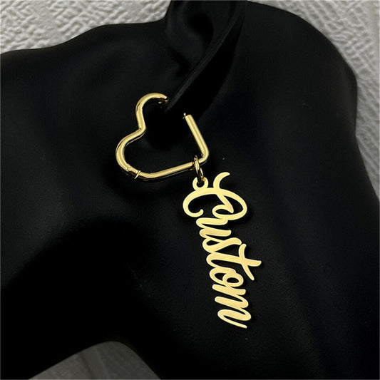 Earrings with Custom Text or Name