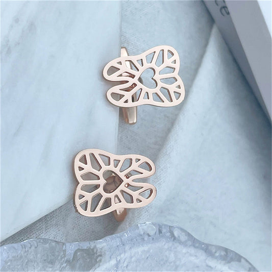 Teeth with Heart Dentist Cufflinks - Rose Gold