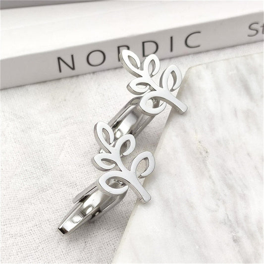 Tree Branch Cufflinks - Silver