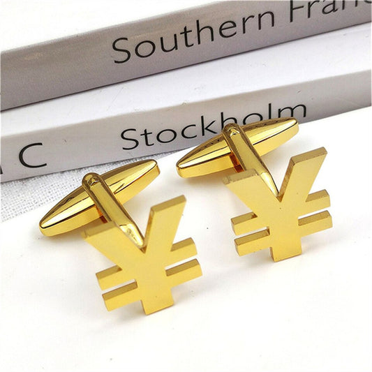 Yen Money Currency Cufflinks - 4 / Gold