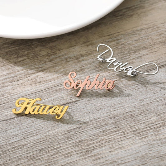 Custom Name Brooch - Custom Jewelry