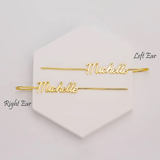 Custom Name Pierce Earrings - Custom Earrings