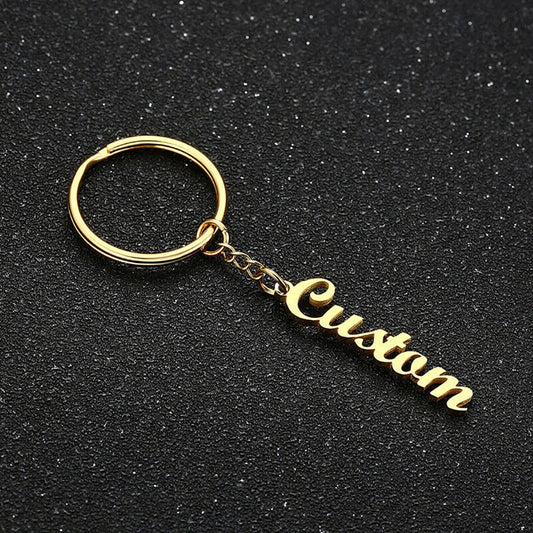 Personalized Custom Name Keychain with Chain - Custom