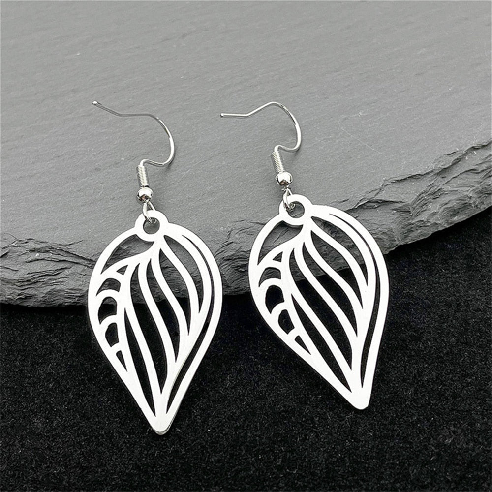 Abstract Clam Shell Earrings