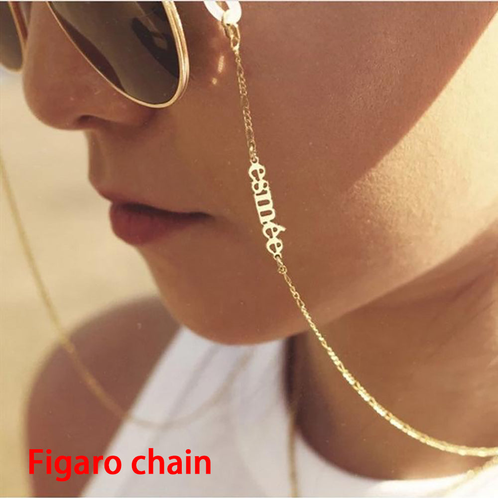 Personalised Glasses Chain with Custom Name