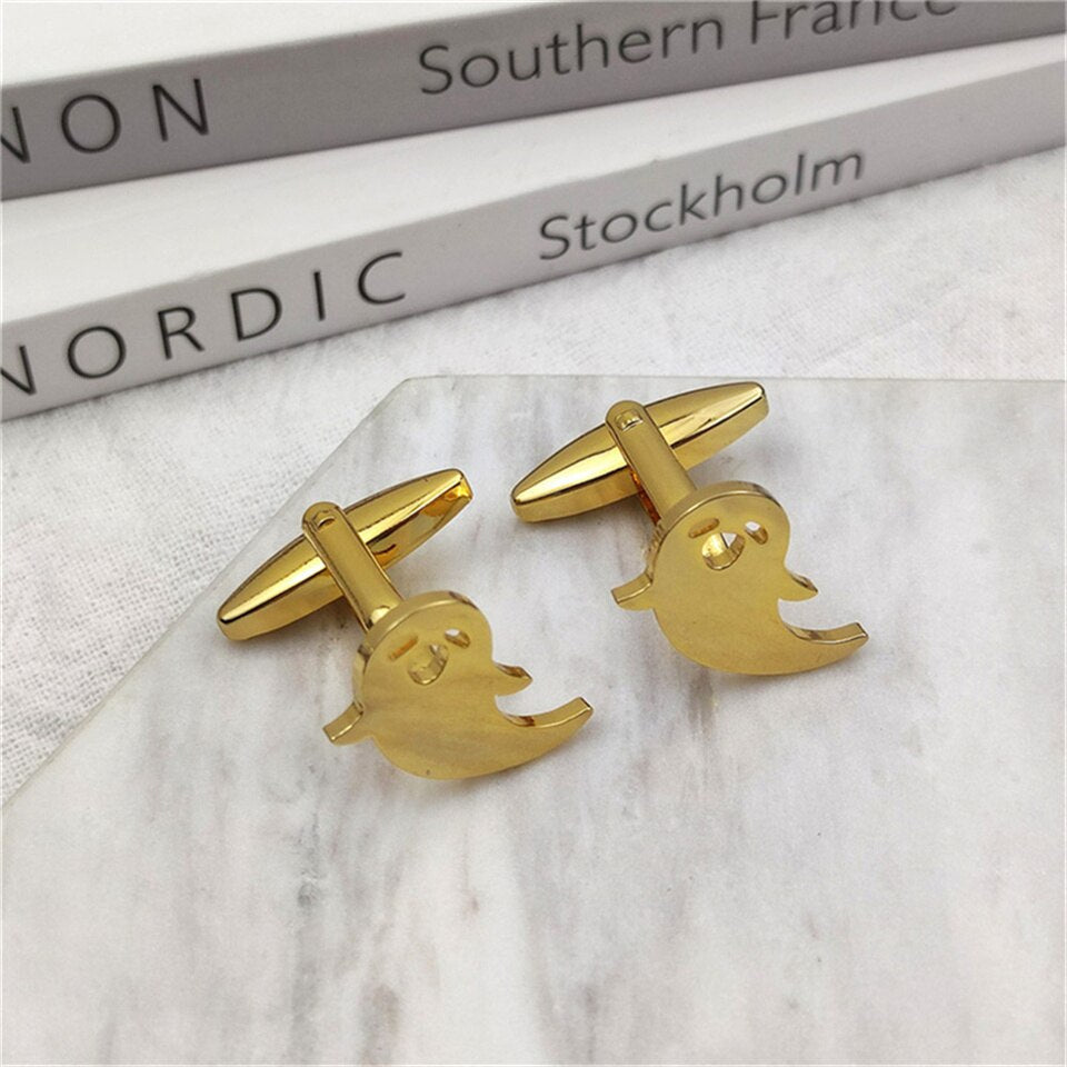 Ghost Cufflinks - 4 / Gold