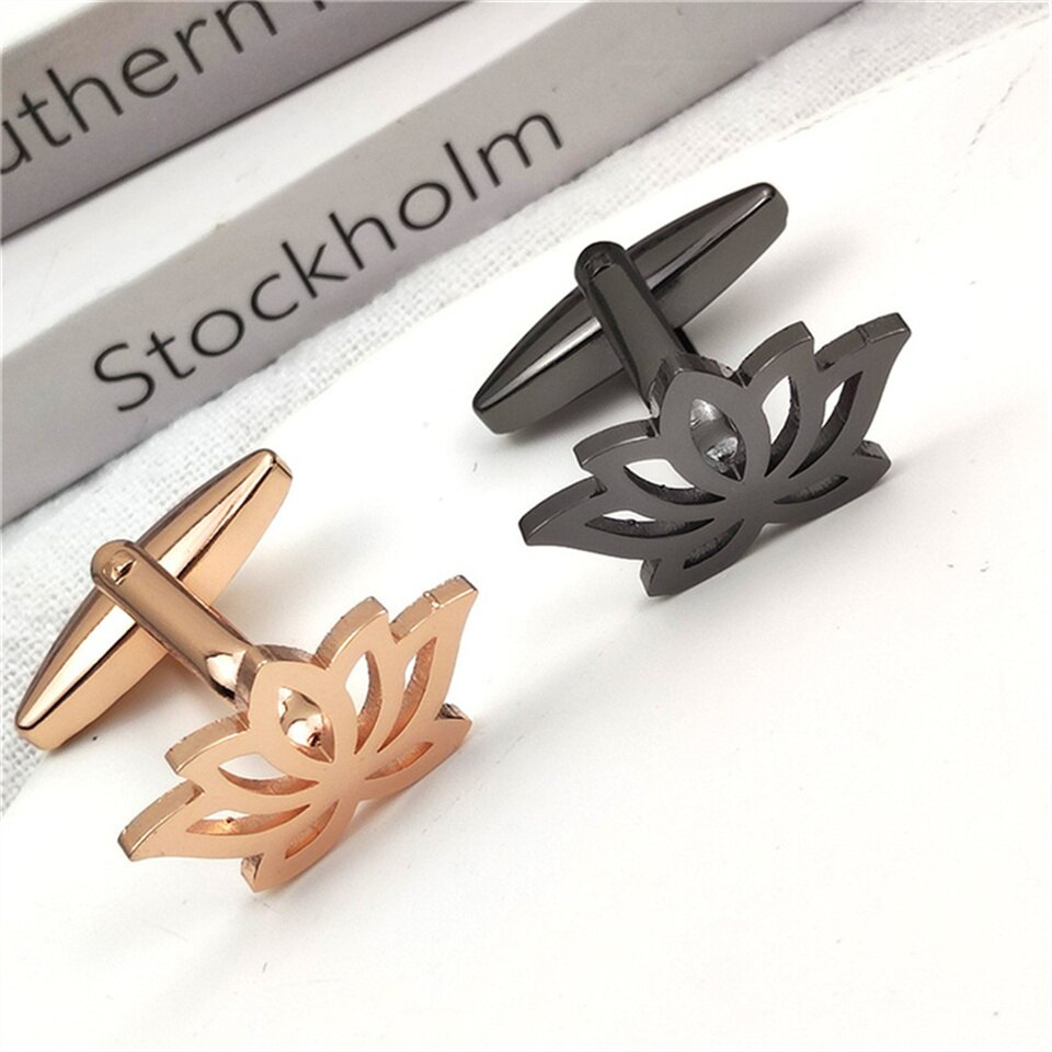 Lotus Flower Cufflink