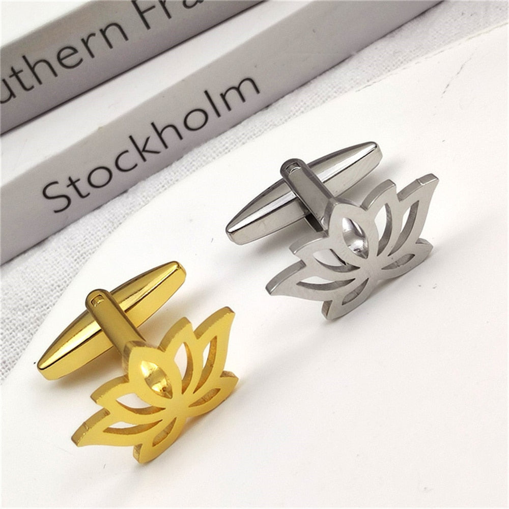 Lotus Flower Cufflink