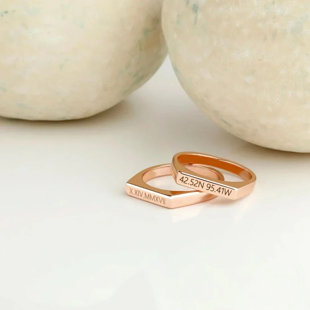 Personalized Engraved Ring - Ring