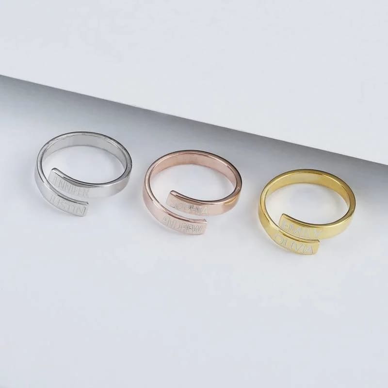 Ring with Engraved Names - Ring