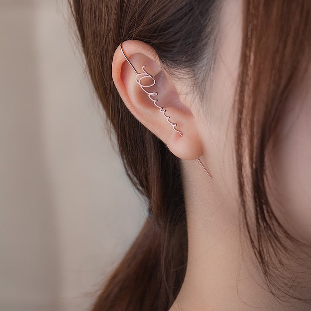 Custom Name Pierce Earrings - Custom Earrings
