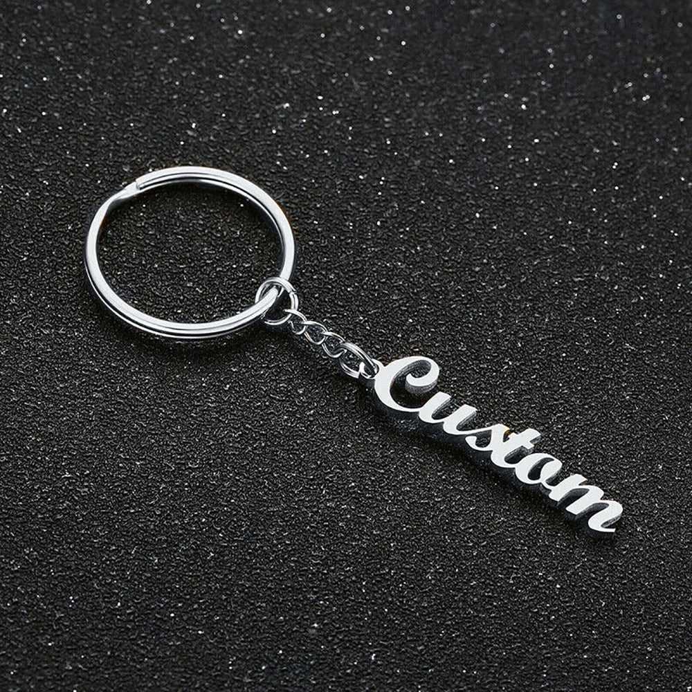 Personalized Custom Name Keychain with Chain - Custom